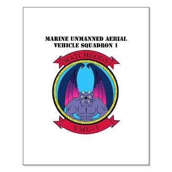 MUAVS1 - M01 - 02 - Marine Unmanned Aerial Vehicle Sqdrn 1 with text - Small Poster